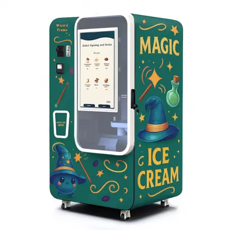Commerciale distributore automatico di yogurt congelato con dispensazione automatica| 15 secondi di produzione| Monitoraggio remoto
